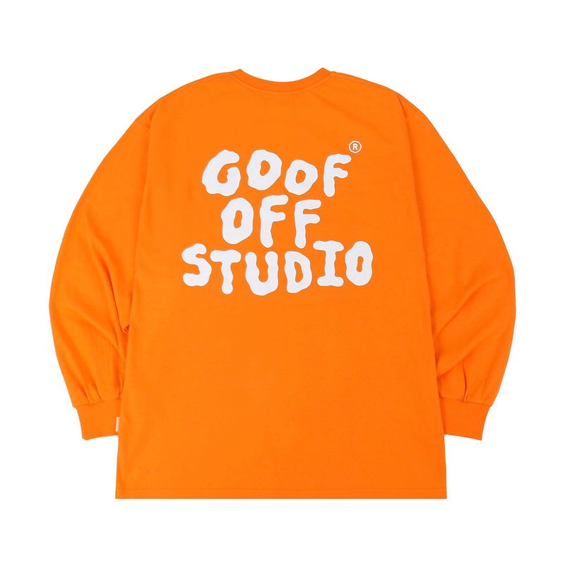 goofoffstudio(グーフオブスタジオ)の「GF MAIN LOGO LONGSLEEVE - ( Orange )(Tops)」