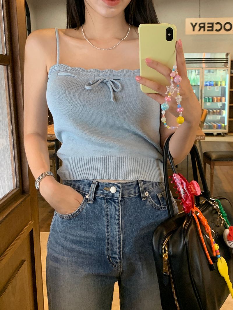 [MADE] VERMON RIBBON KNIT SLEEVELESS