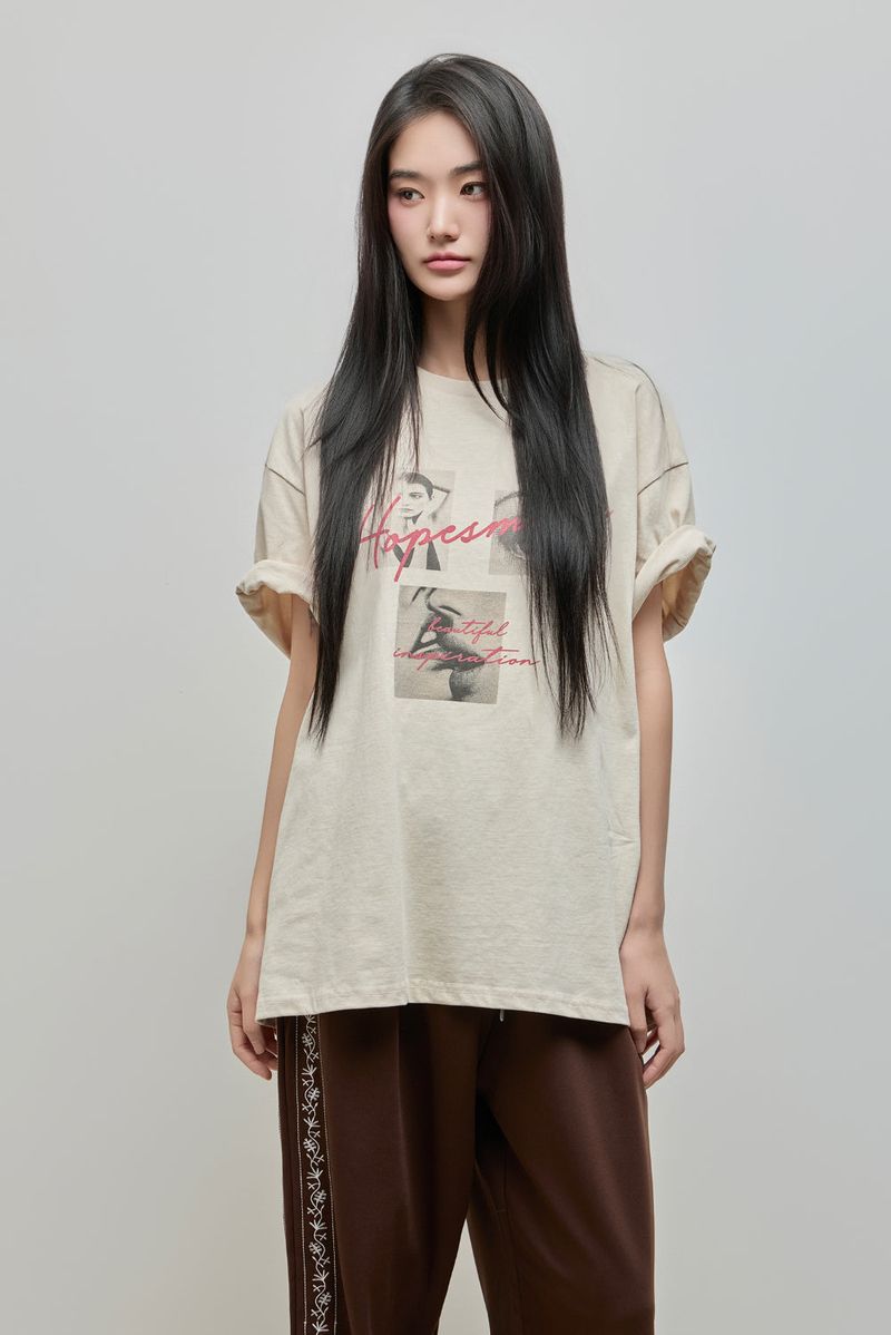 Inspiration Vintage Washed Tee_Cream