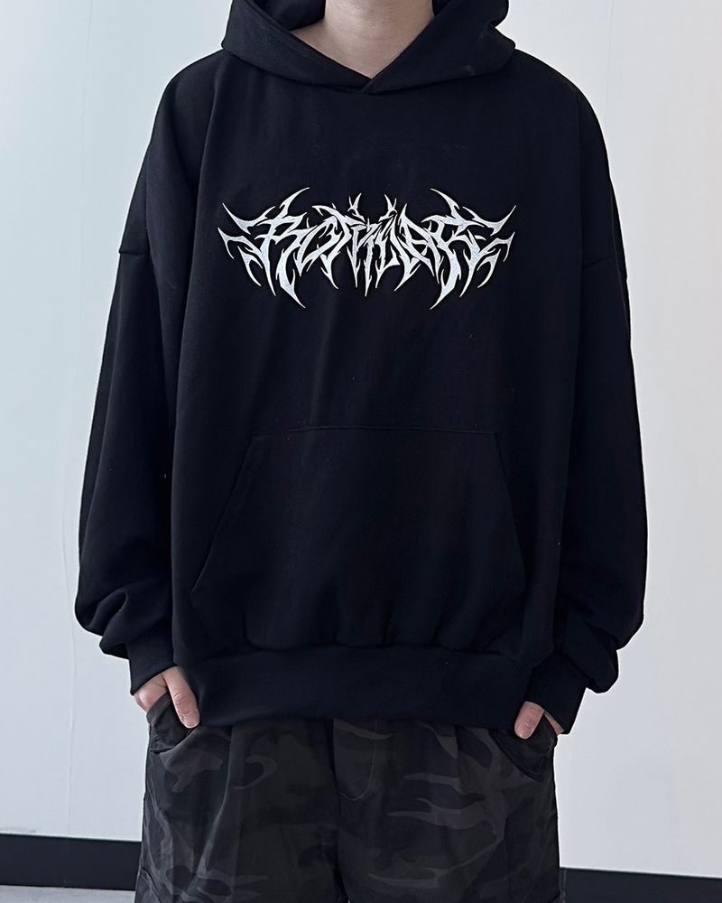 Cable Paint Over Hoodie