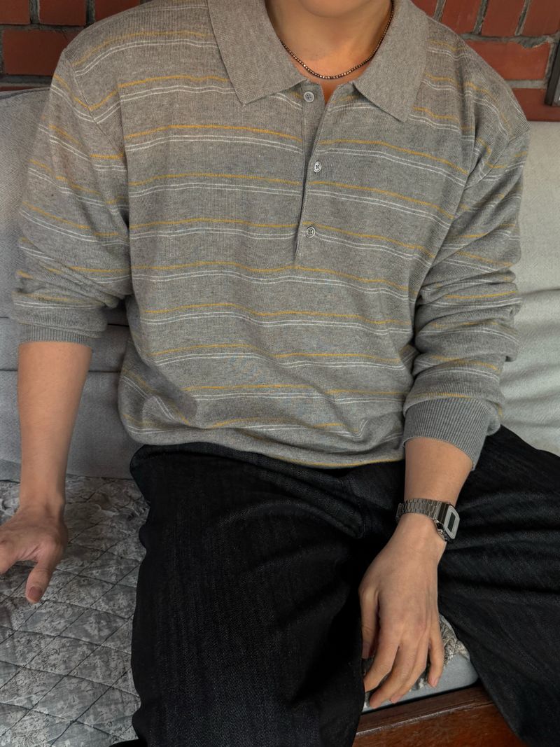 Heather collar knitwear