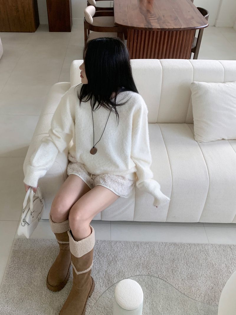 Muffin Roll Suede Dumble Ugg Long Boots (2 colors)