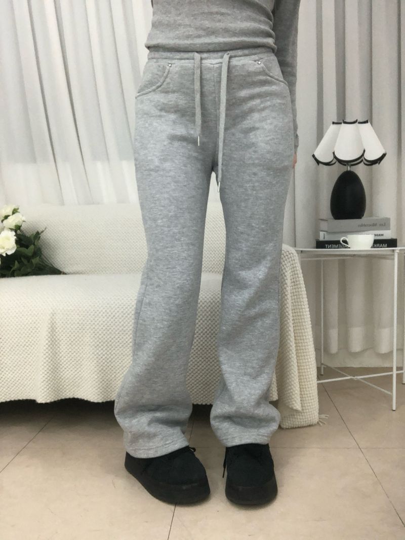 Silver Stud Bootcut Pants