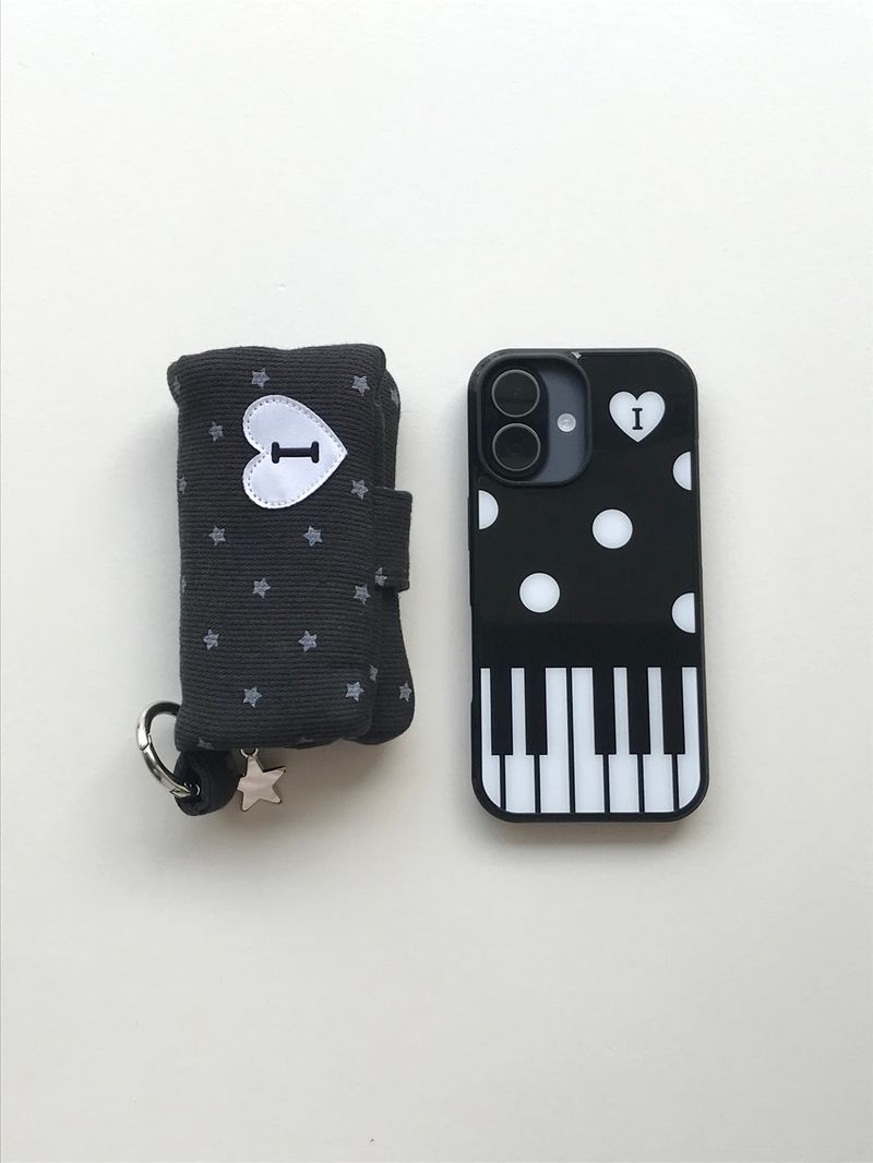 piano melody case - black 