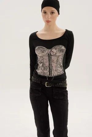 Silhouette tee - black
