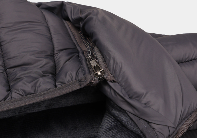 Lapel Core Comfort Brushed Lined Heating Hood Lightweight Padding