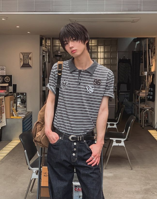2PLAN（ツープラン）の「リクル96ストライプカラー半袖Tシャツ（トップス）」