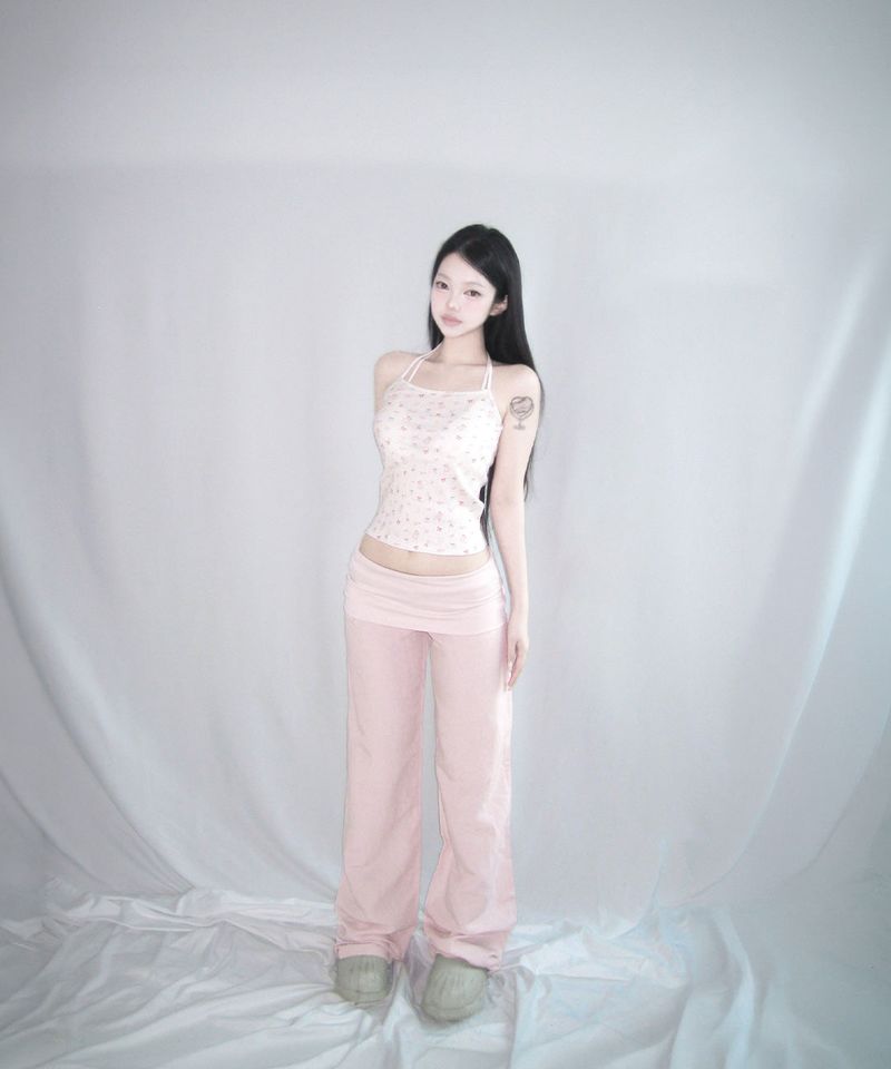 baby doll halter top (2colors)