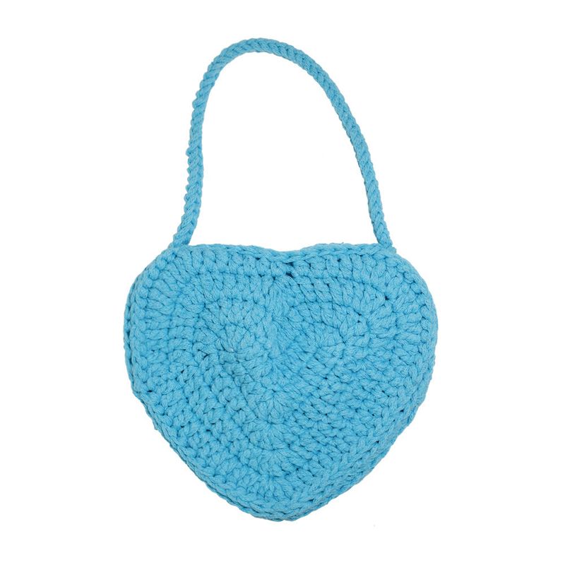  HANDMADE HEART BAG, BLUE