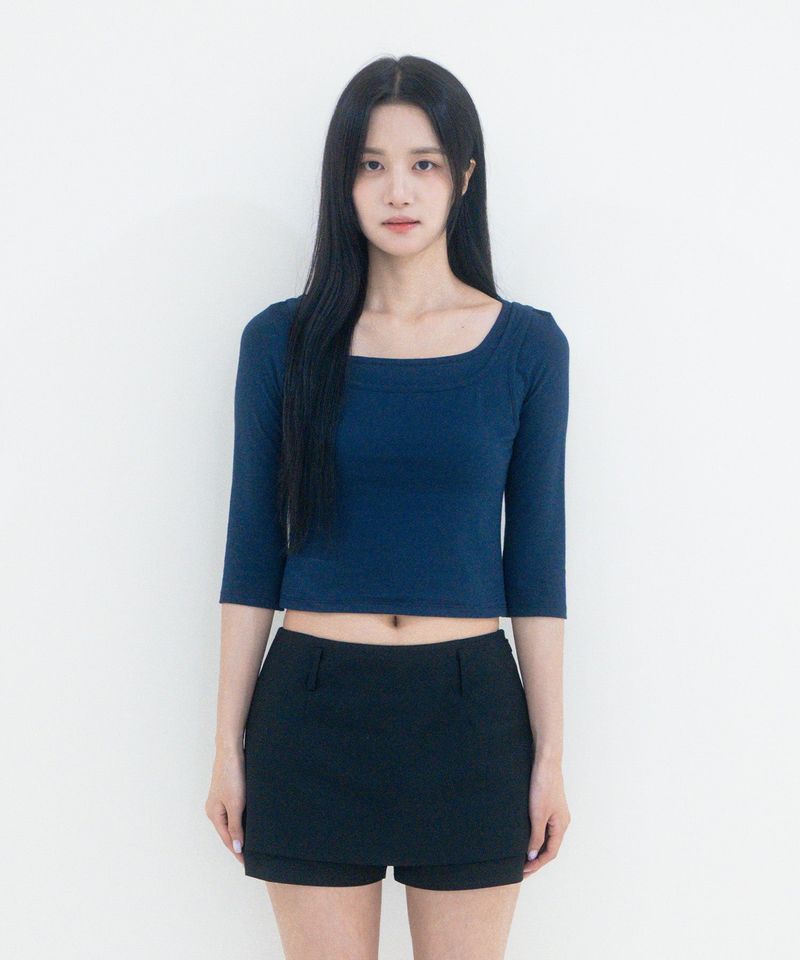 Not your rose（ノットユアローズ）の「Haru t-shirts (Navy)（Tops）」