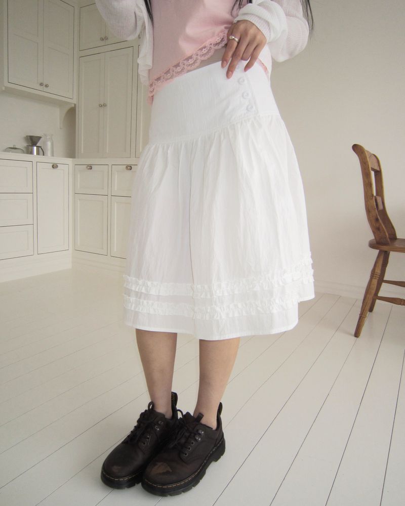 Repin Frill Midi Skirt