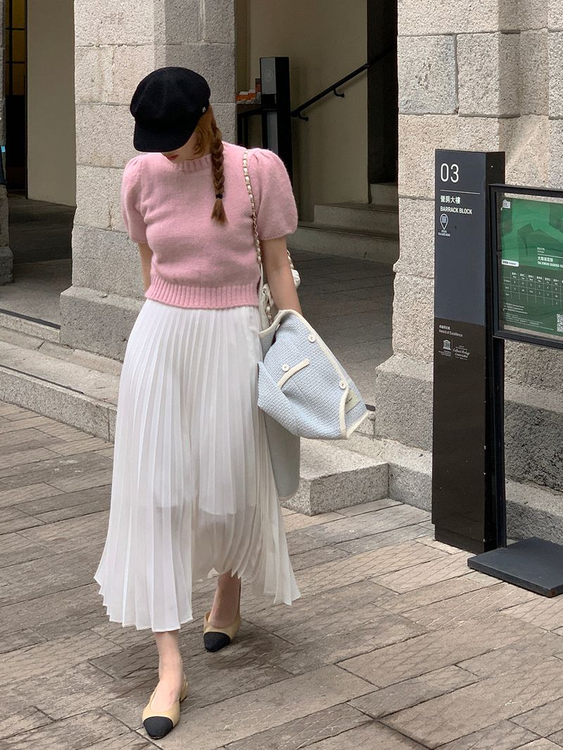 [MADE] LOVE MORE PINTUCK LONG SKIRT