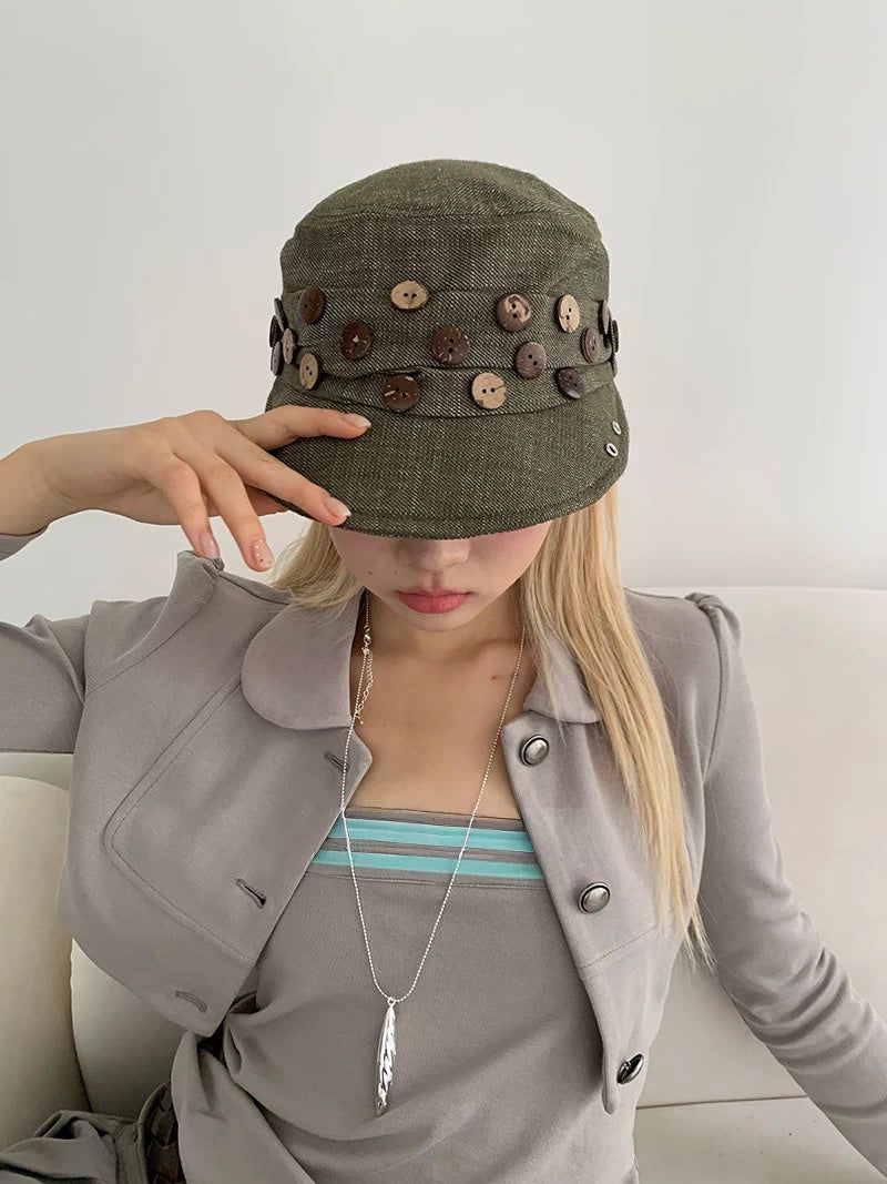 House of haus（ハウス オブ ハウス）の「Button@button vintage cap（Hats）」
