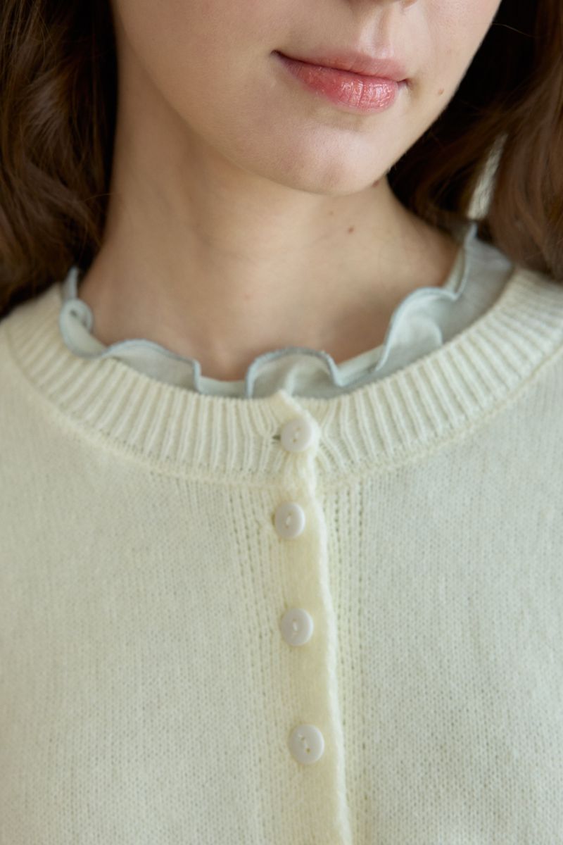 BLOOMING LACE KNIT CARDIGAN