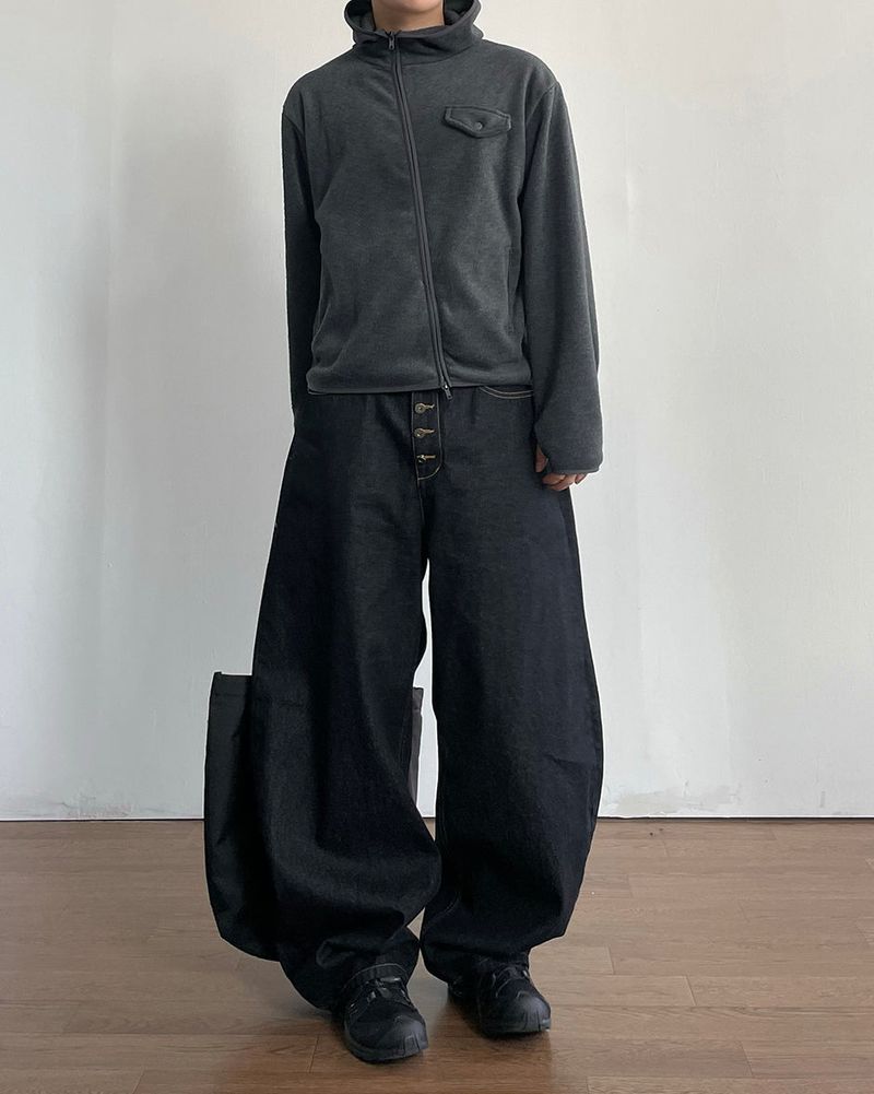 Noti Fleece Hood Zip-up