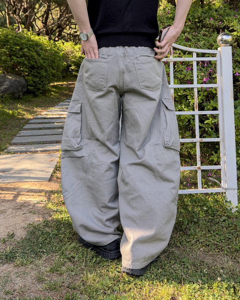 Raun Curved Cargo Wide Pants