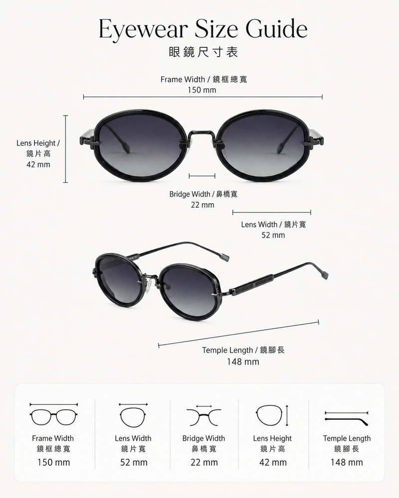 Blue Tint Oval Sunglasses