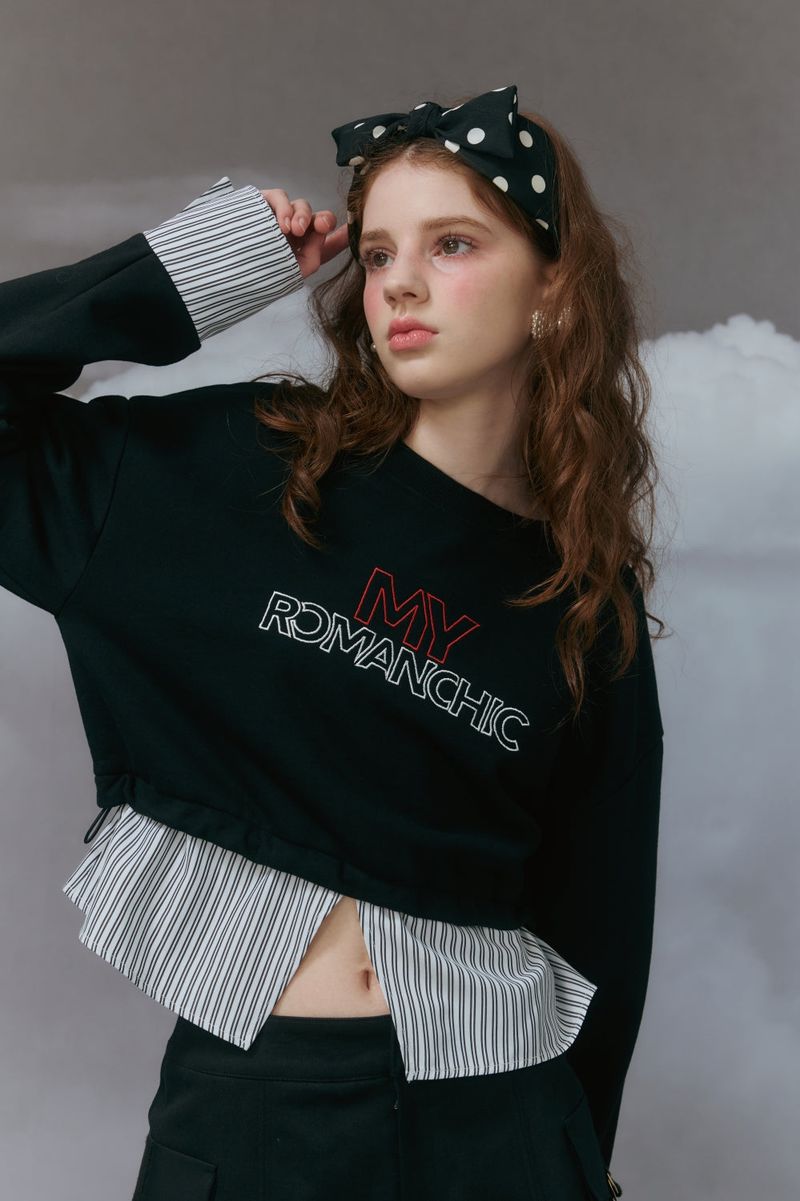 Layered sweatshirt