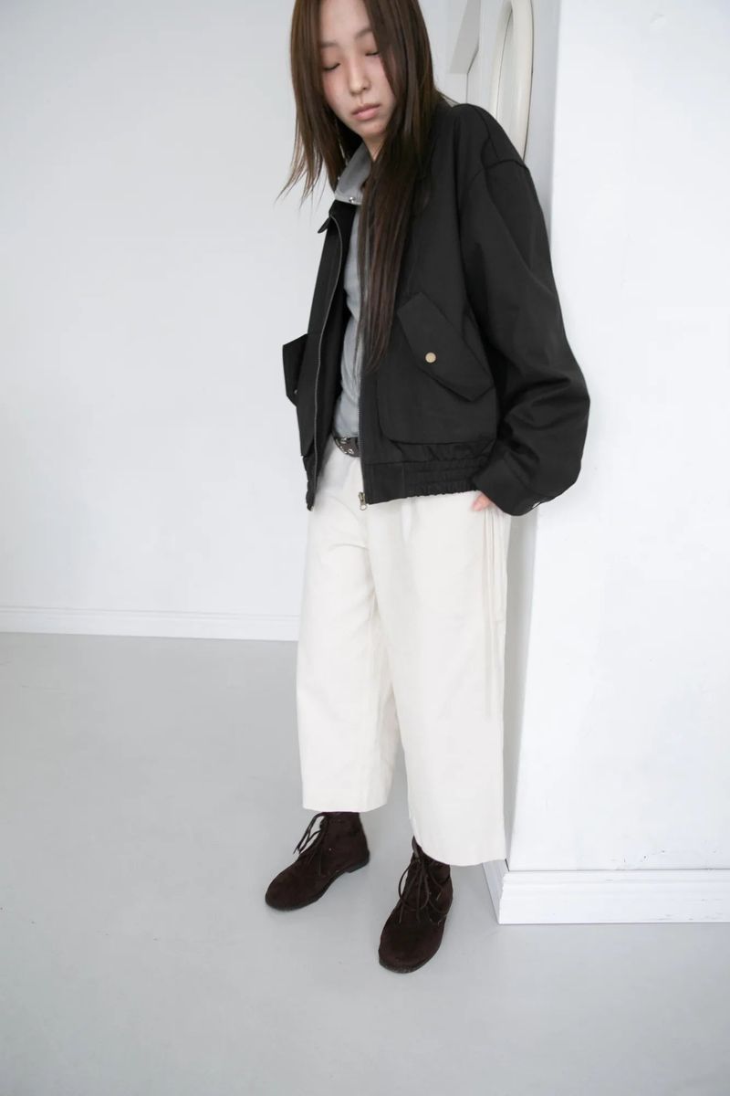 fold pocket jumper(2colors)