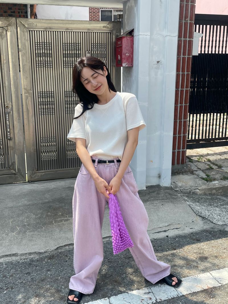 Arco iris（アルコイリス）の「Saffron semi-wide pants（Pants）」