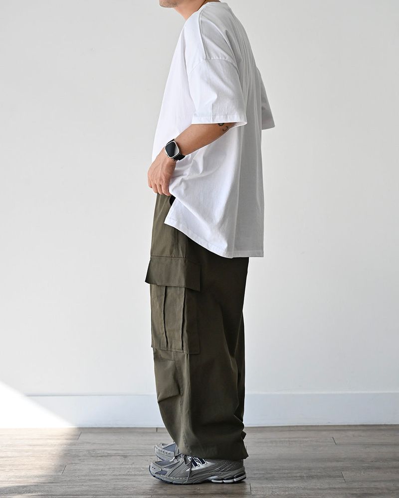 SIO WIDE CARGO PANTS KHK