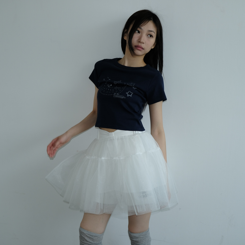 BIRTHDAY KIRI TOP _NAVY