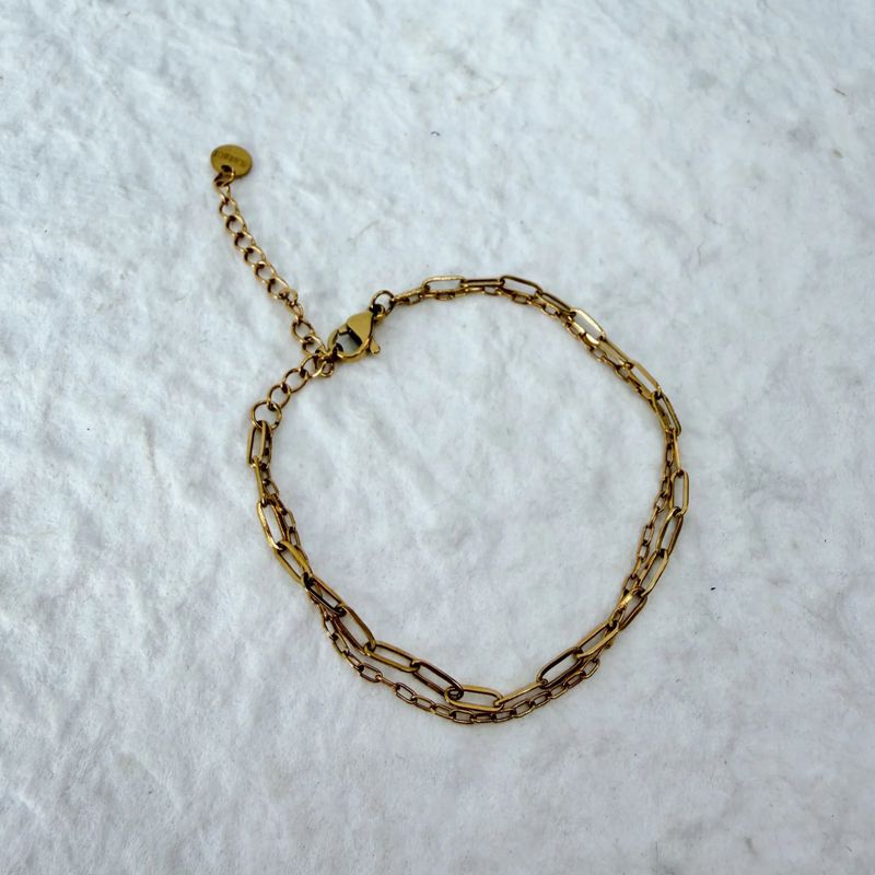 Vintage Double Chain Bracelet