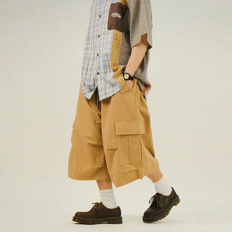 SEMIKAJI（セミカジ）の「GM ボタンカーゴバミューダパンツ（パンツ）」
