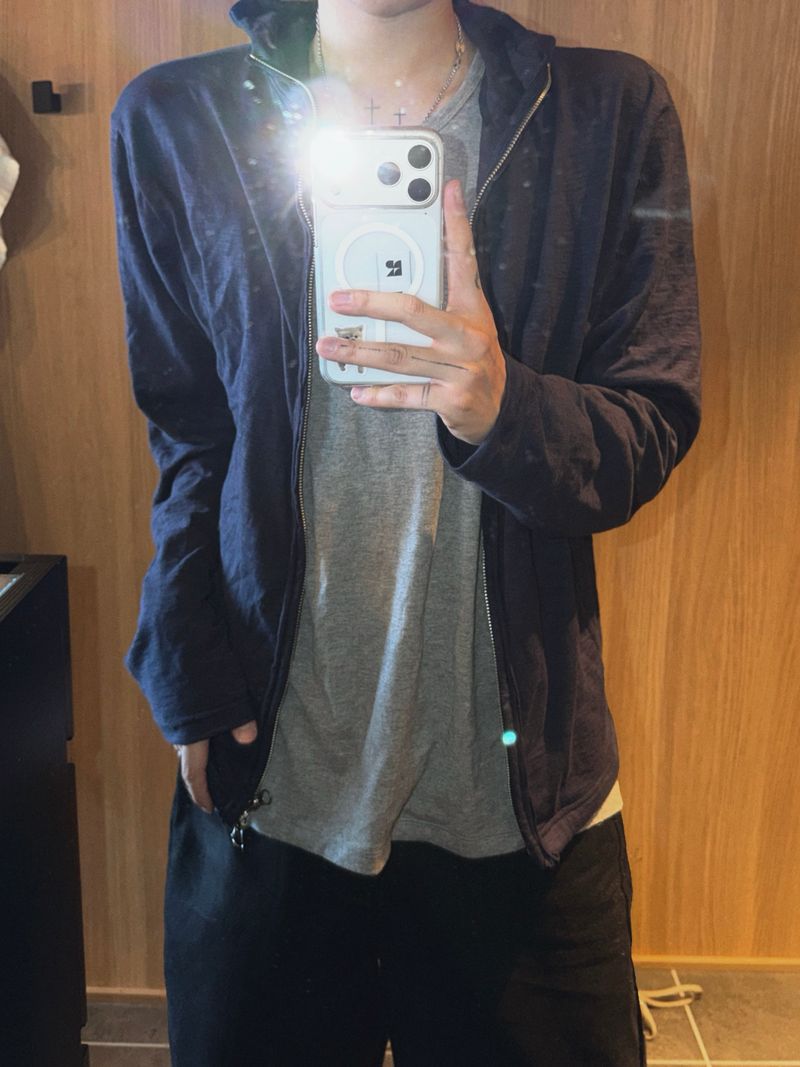 Slub Tech Hoodie Zip-Up 3C