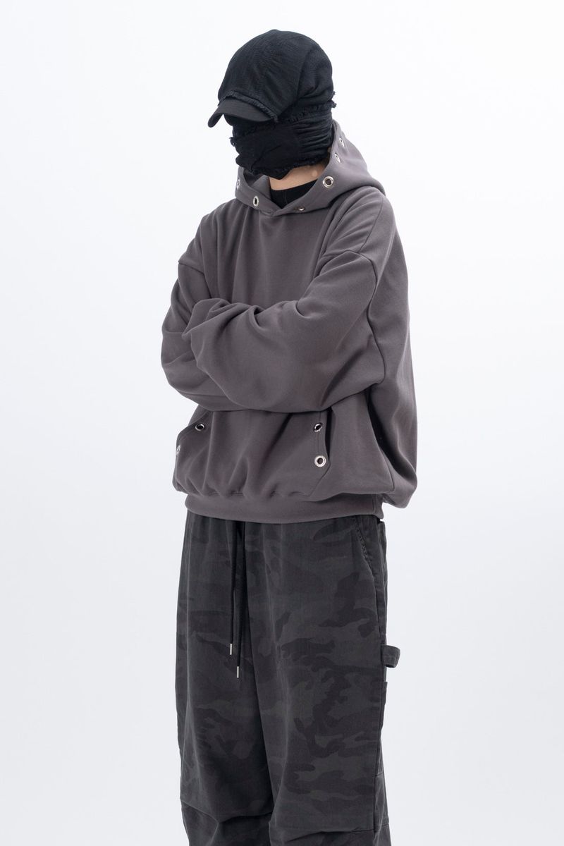Maaad Eyelet Fleece Hoodie