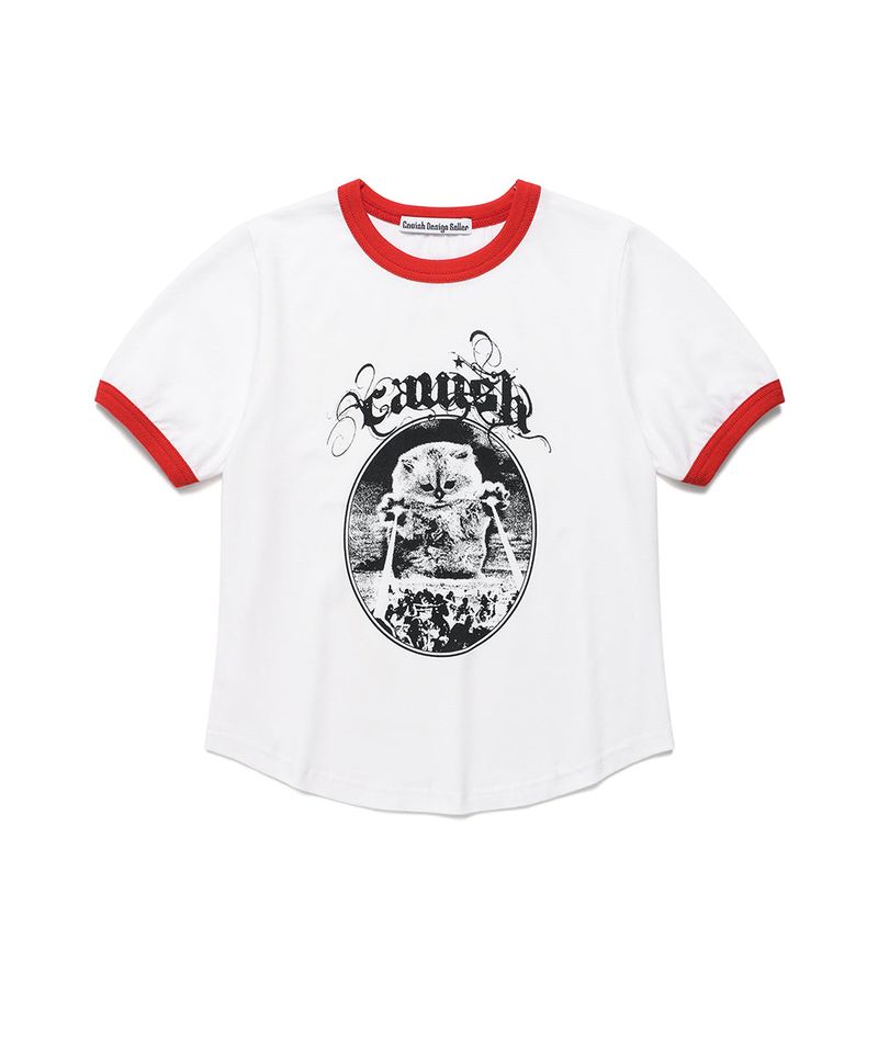cavish（カビシ）の「W INVADER RINGER SS TEE WHITE(CV2FMFT511A)（Tops）」