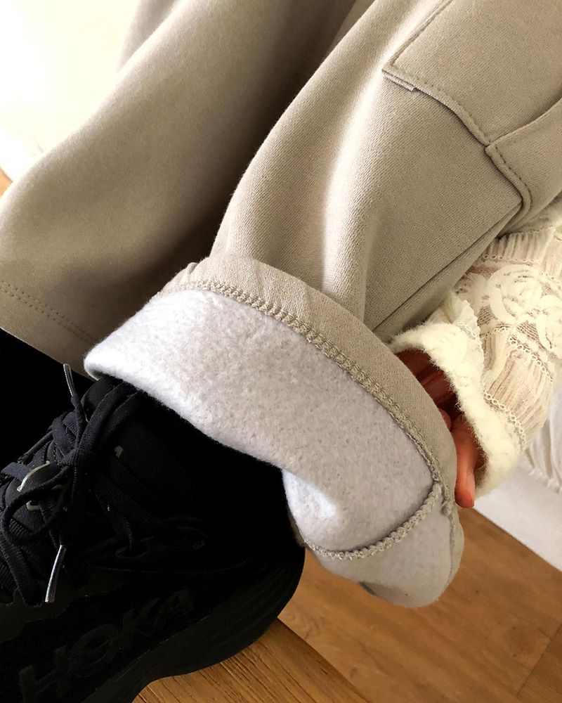 Remo Fleece Cargo Bootcut Fold Pants
