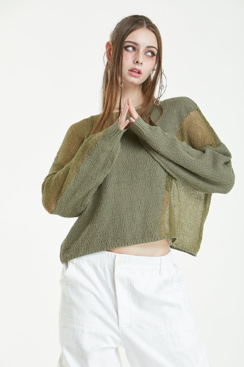 HAND SEE-THROUGH KNIT