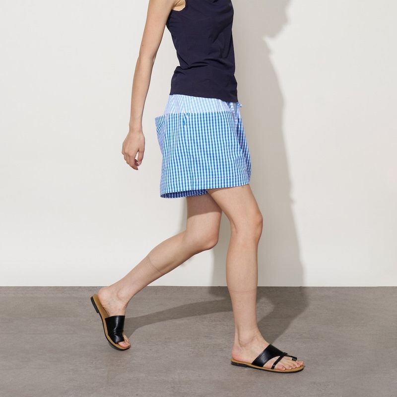 FMACM Adjustable-Length Three-in-One Checked Detachable Trousers