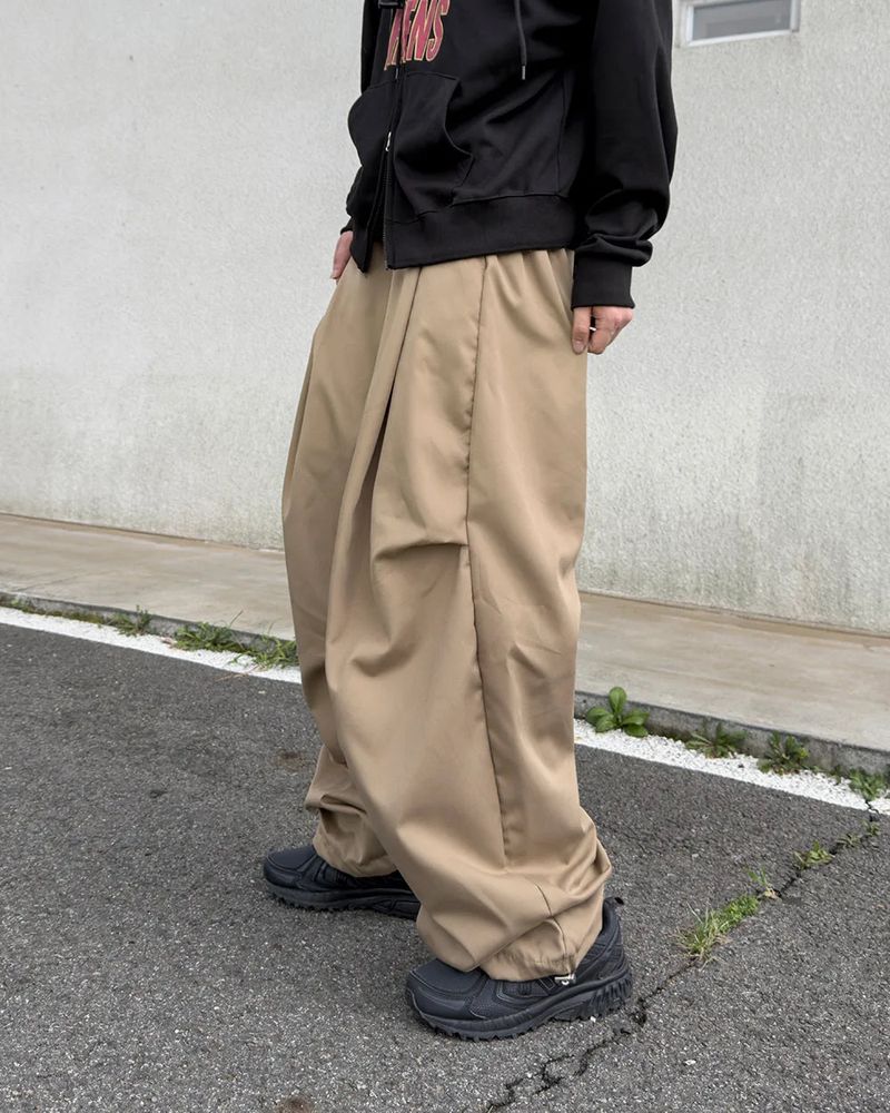 Luve Cotton Curved Wide Pants