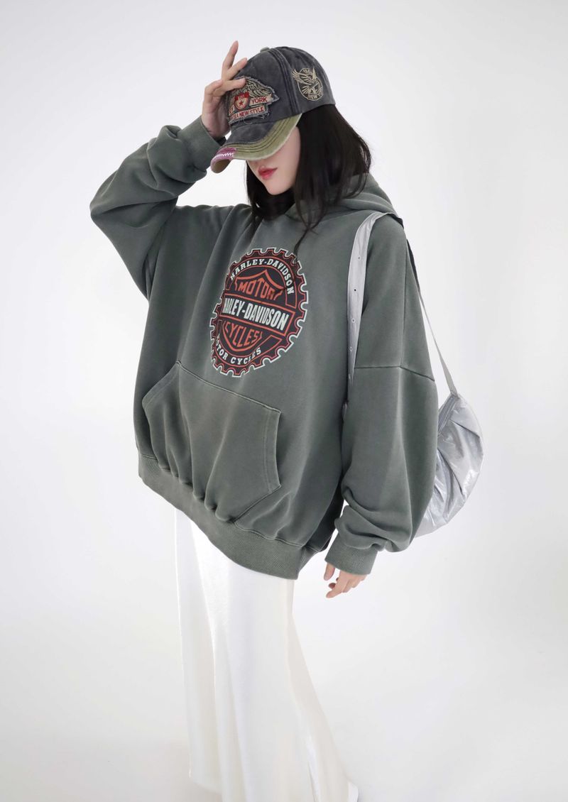 (UNISEX)ChillBlock Oversize hoodie(2colors)
