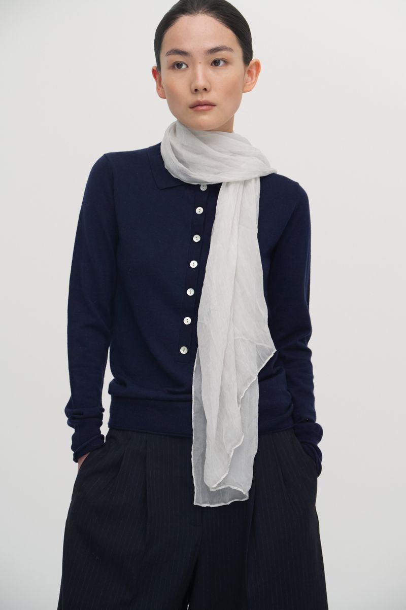 Pleats loom light scarf_5colors