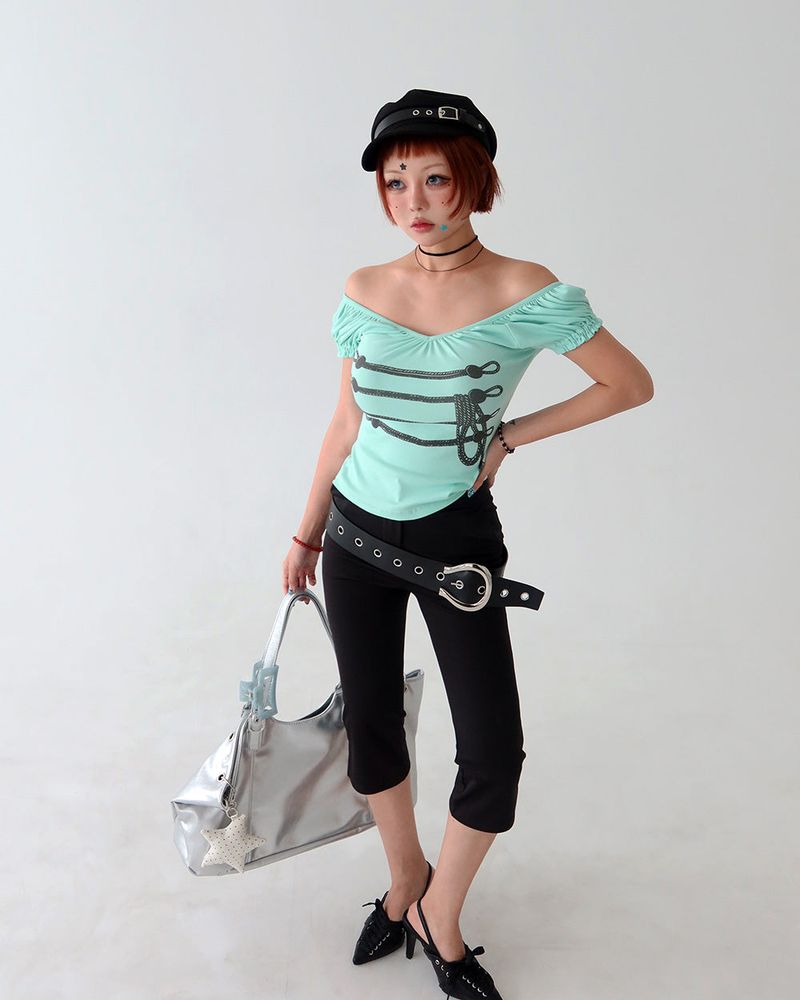 Capri leggings Slit Capri pants