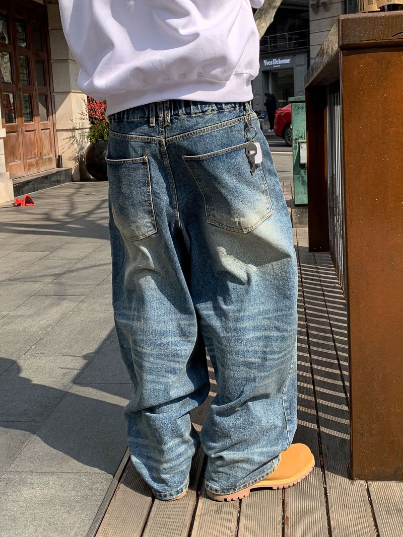 Look Chief Tiger Balloon Denim Pants