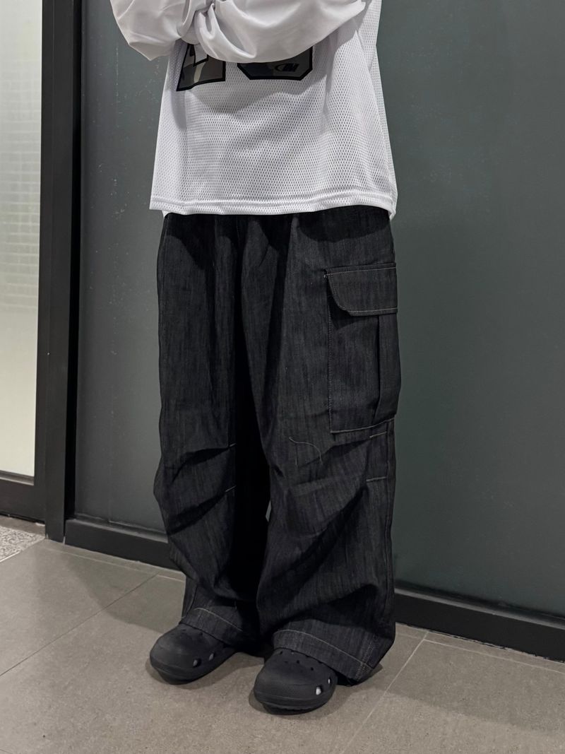 linen balloon cargo pants