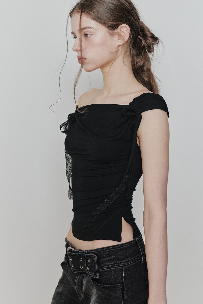 ANGEL STRAP TOP black