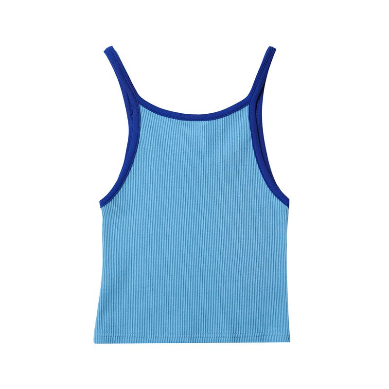 RIB SLEVELESS BLUE