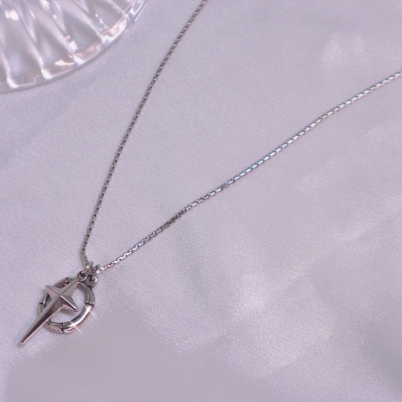 cross ring necklace