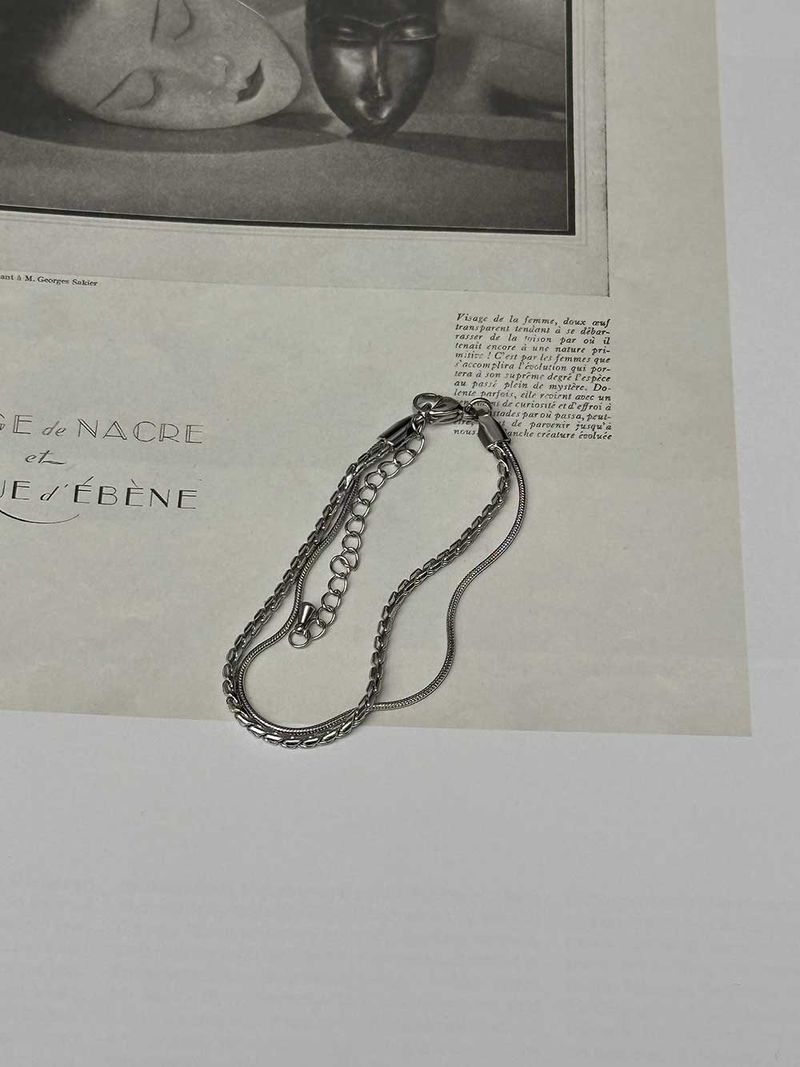ASCLO Layered Chain Bracelet