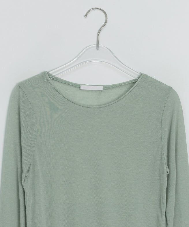 Kadohi Tencel Basic Layered Long Sleeve Tee