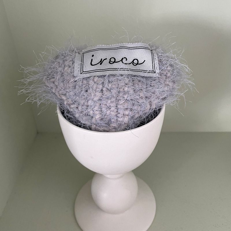 fluffy heart keyring (3colors)