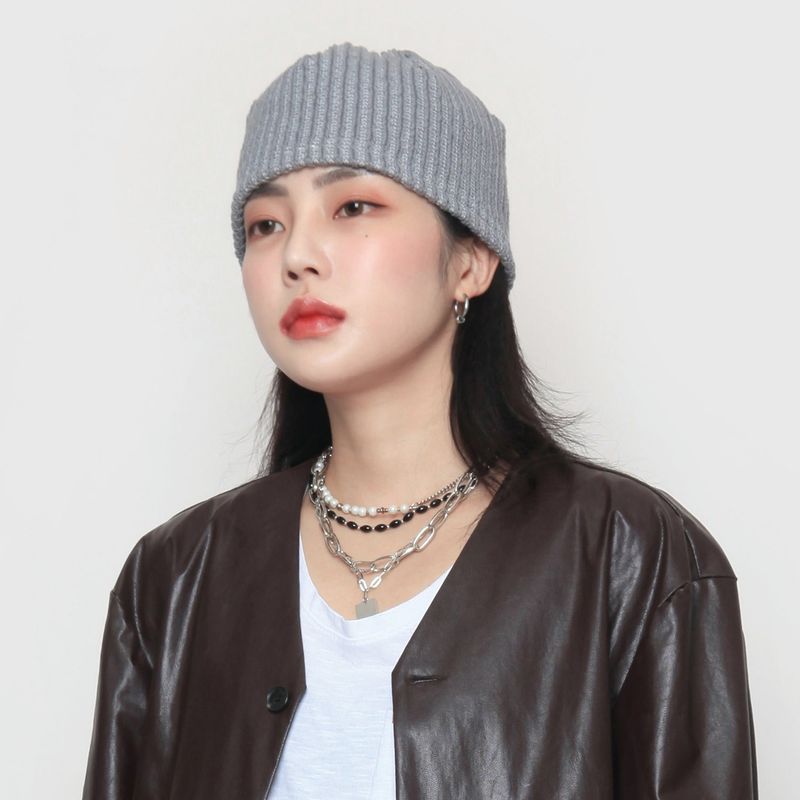 nutellike(ヌテールライク)の「ribbed pintuck short beanie(Hats)」