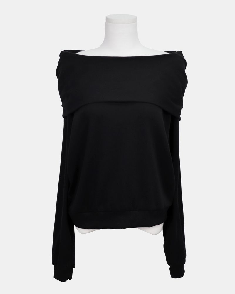 Mora Off-Shoulder Hoodie Sweatshirt