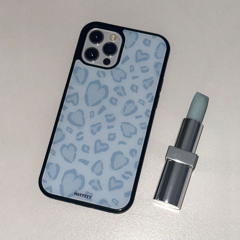 MAZZZZY（マジー）の「[Magsafe]Leopard Heart glass case / Sky（Smartphone Accessories）」