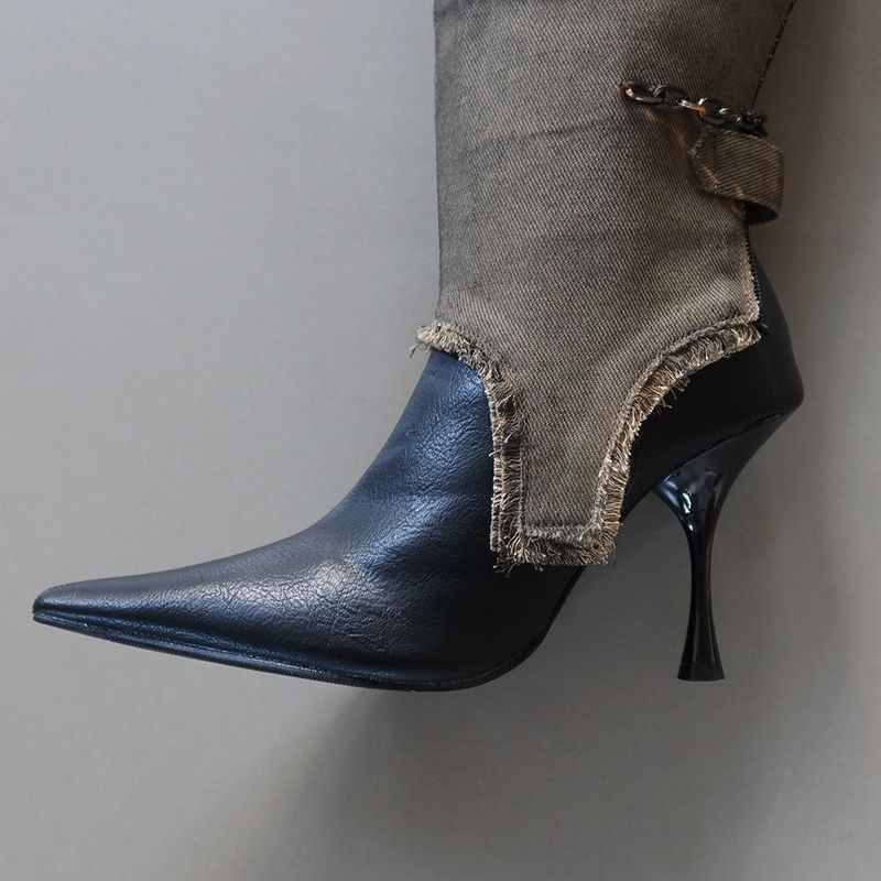 1:1 Custom Order Vintage Warm Cowhide Boots